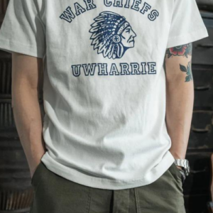 White T-shirt with WAR CHIEFS print from hudsonn.online